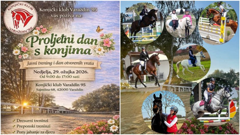 Proljetni dan s konjima - javni trening i dan otvorenih vrata KK Varaždin 95