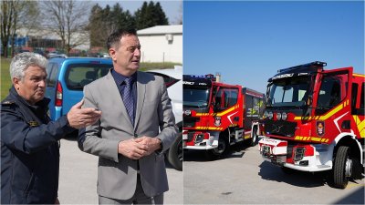 FOTO: Varaždinskom vatrogascima isporučena dva nova navalna vozila