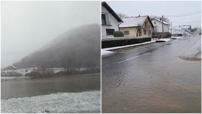 FOTO Vodostaji rastu, do&scaron;lo do izlijevanja Bednje u Rinkovcu i Benkovcu