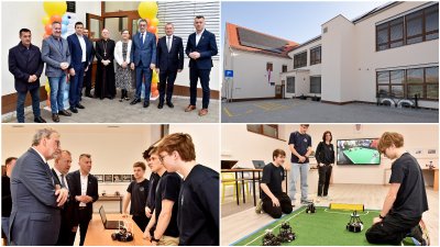 FOTO Od pločice i krede do robotike i AI-a: Svečano otvorena obnovljena stara zgrada &scaron;kole u Svetom Iliji