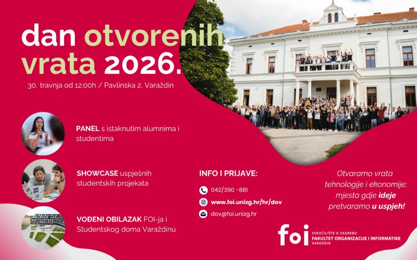 Srednjo&scaron;kolci, dođite na Dan otvorenih vrata FOI-ja