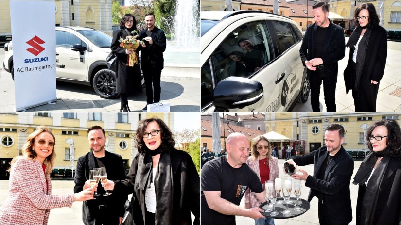 FOTO Intendantici Senki Bulić predan Suzuki S-Cross povodom suradnje HNK Varaždina s AC Baumgartner