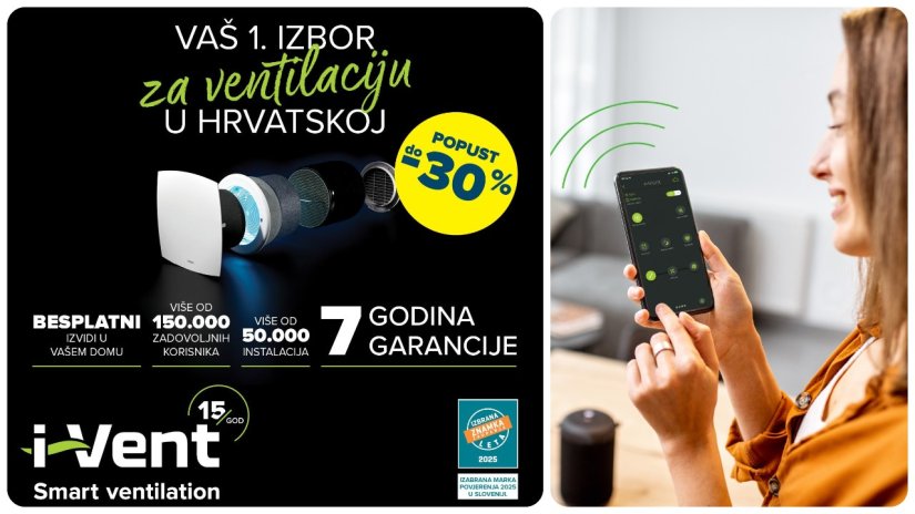 I-VENT Zatvoreni prozori, a kuća di&scaron;e!