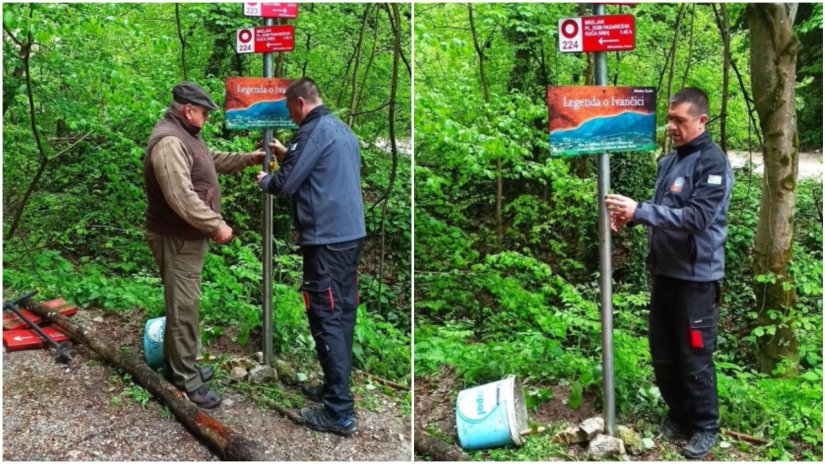 Na planinarskim stazama na Ivančici postavljaju standardizirane table i stupove