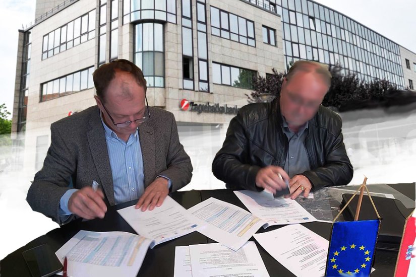 Z. Hegedić (lijevo) dok je bio općinski načelnik
