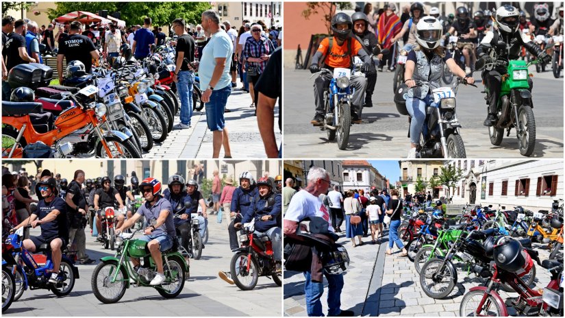 FOTO Tomos susret Varaždin u centru grada oživio priče dvotaktnih legendi