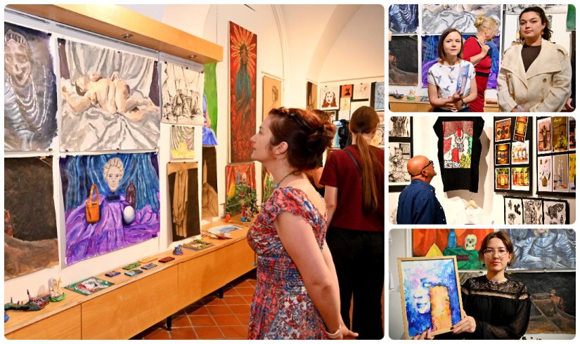 FOTO Mladi umjetnici predstavili radove u galeriji HDLU-a Varaždin
