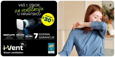 I-VENT Do 4 puta dnevno izmijenite zrak u domu bez otvaranja prozora, a za cijenu jedne kave godi&scaron;nje