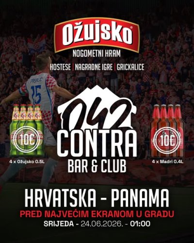 Nema spavanja kad igra Hrvatska - Contra je ponovno mjesto za zajedničko navijanje!