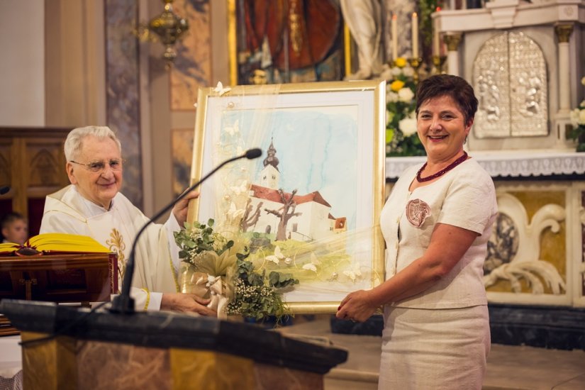 FOTO Mons. Franjo Prstec proslavio dijamantnu misu u rodnim Varaždinskim Toplicama