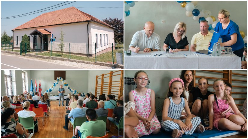 FOTO Učenici Područne &scaron;kole Lovrečan dobivaju novu &scaron;kolsku sportsku dvoranu