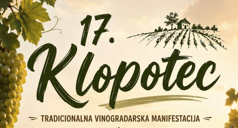 Klopotec na početku dozrijevanja grožđa u V. Toplicama