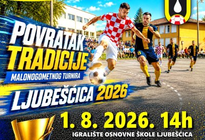 Sutra se igra malonogometni turnir Ljube&scaron;ćica 2026.