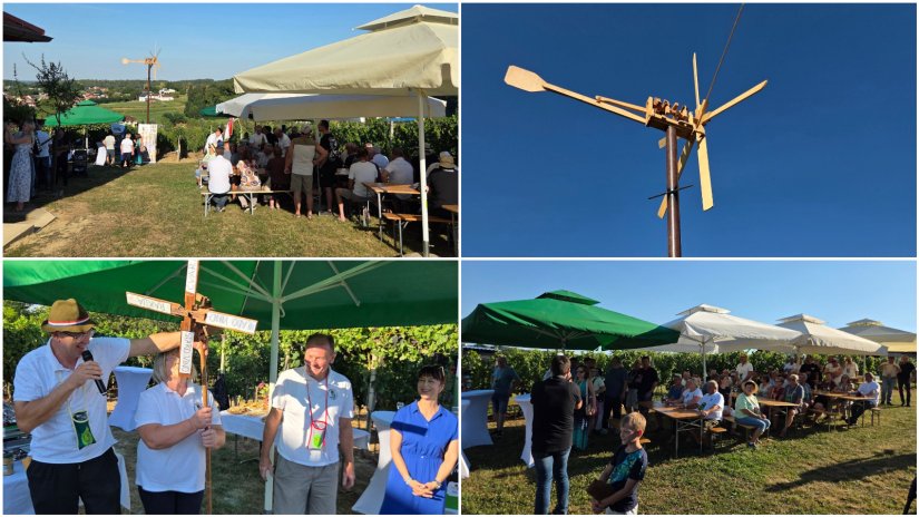 FOTO Čuvar vinograda i simbol zajedni&scaron;tva: Grozdeki podigli klopotec na Gajskom vrhu