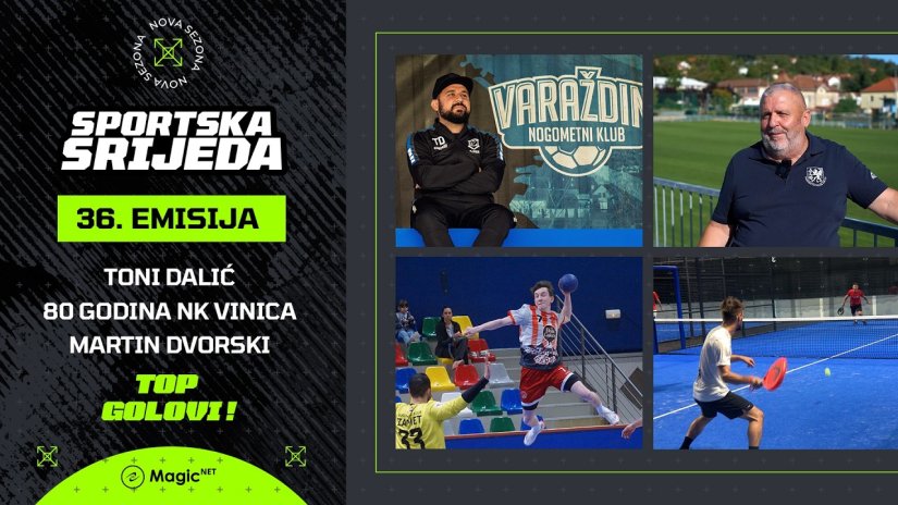 SPORTSKA SRIJEDA #36: U studiju gostovali Toni Dalić i Martin Dvorski, NK Vinica slavi 80 godina