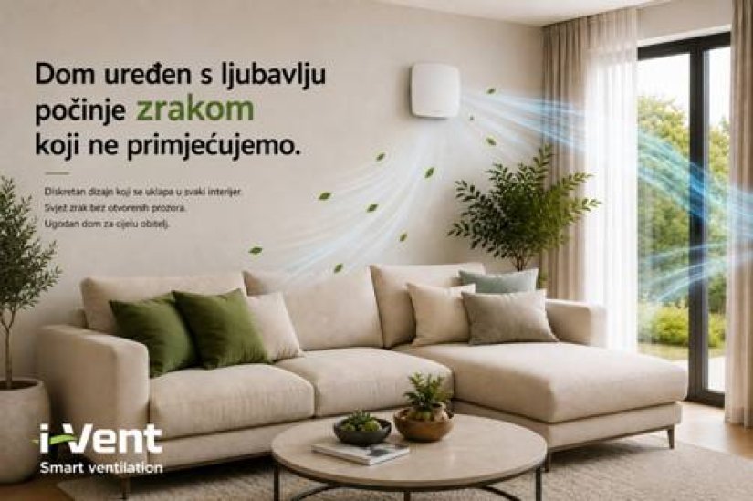 I-VENT Dom uređen s ljubavlju počinje svježim zrakom