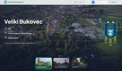 Nove, suvremene internetske stranice Općine Veliki Bukovec