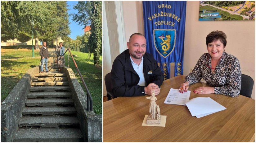 VARAŽDINSKE TOPLICE Počinje obnova stubi&scaron;ta u Perivoju Marije Ružičke Strozzi