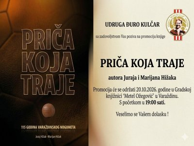 "Priča koja traje" &ndash; monografija koja čuva 115 godina varaždinskog nogometa