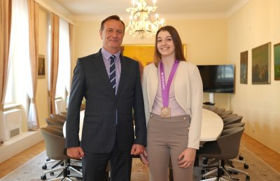 FOTO Prijem za Amandu Mlinarić i predstavnike Varaždinskog streličarskog kluba