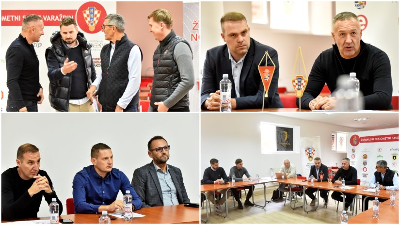 FOTO Hrvatski nogometni savez i ŽNS Varaždin održali zajednički sastanak u Varaždinu
