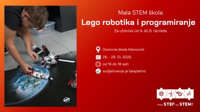 Otvoreni upisi u 4. ciklus Male STEM &scaron;kole &bdquo;Lego robotika&ldquo;