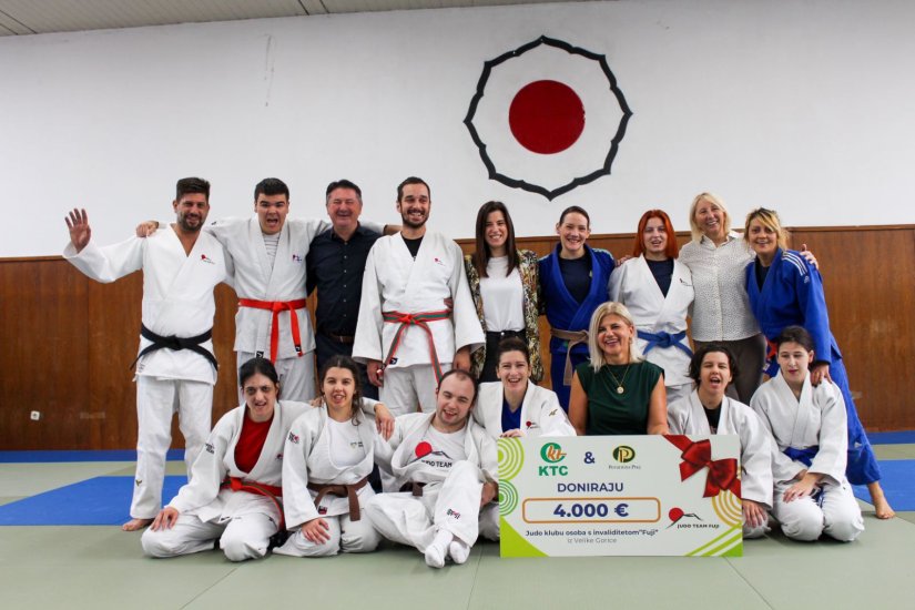 KTC i Perutnina Ptuj donirali 4.000 eura Judo klubu osoba s invaliditetom "Fuji"