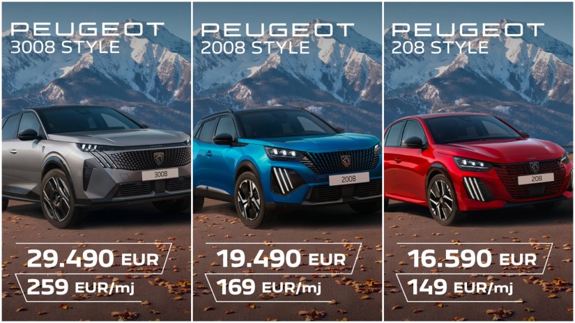 Peugeot Style &ndash; tri atraktivna modela po posebnim cijenama