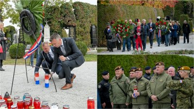 FOTO Uoči blagdana Svih svetih vijenci na varaždinskom Gradskom groblju
